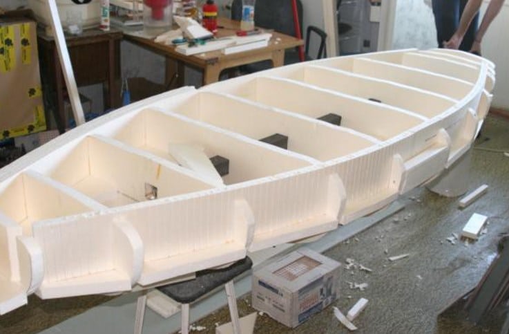 как сделать лодку из пенопласта своими руками