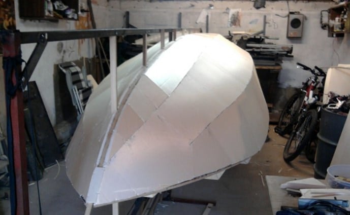 самодельная лодка из пенопласта