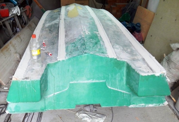 лодка из пенопласта и стеклоткани своими руками 