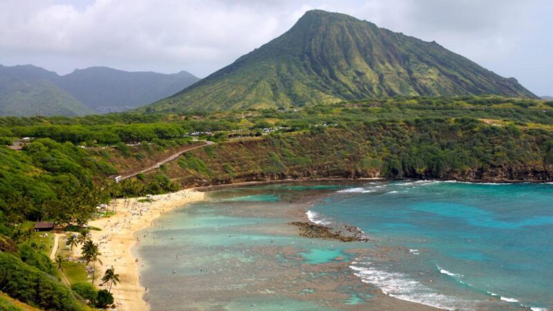 166937361 SONY DSC Залив Ханаума - стоковая фотография Оаху, Гавайи