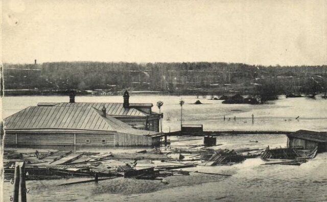 Старые фотографии Великого наводнения в Москве, 1908